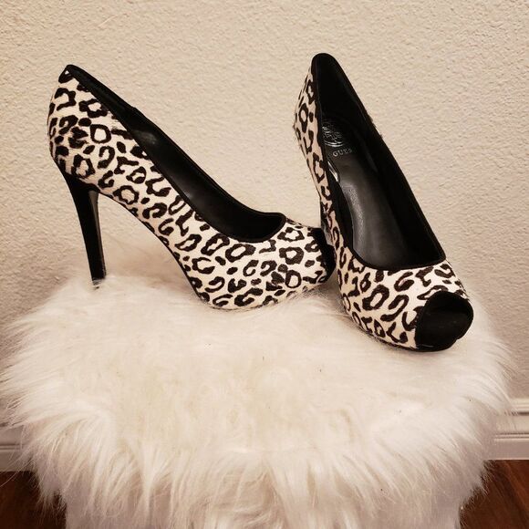 Guess Animal print heels real calf hair pu… - Picture 1 of 5